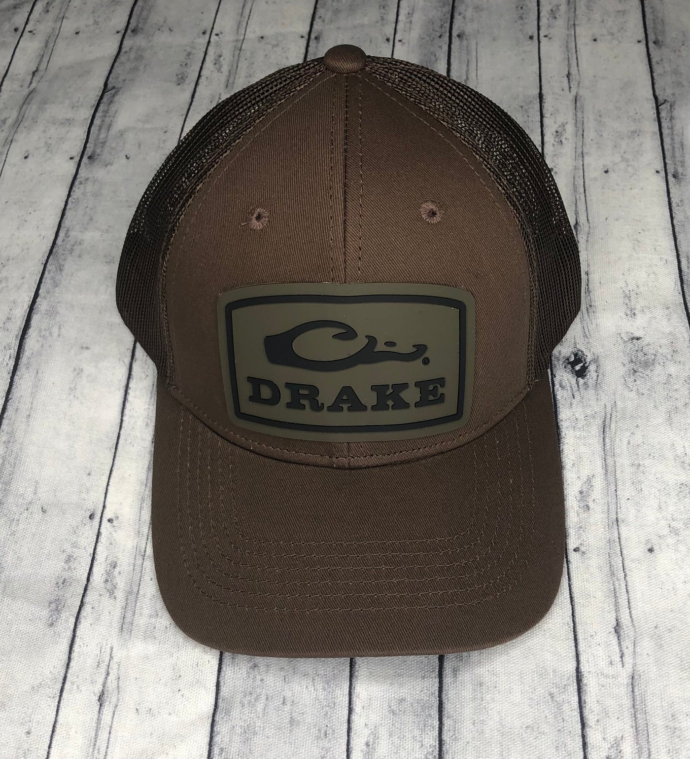 Drake Badge Logo Mesh Cap Dark Brown Hat