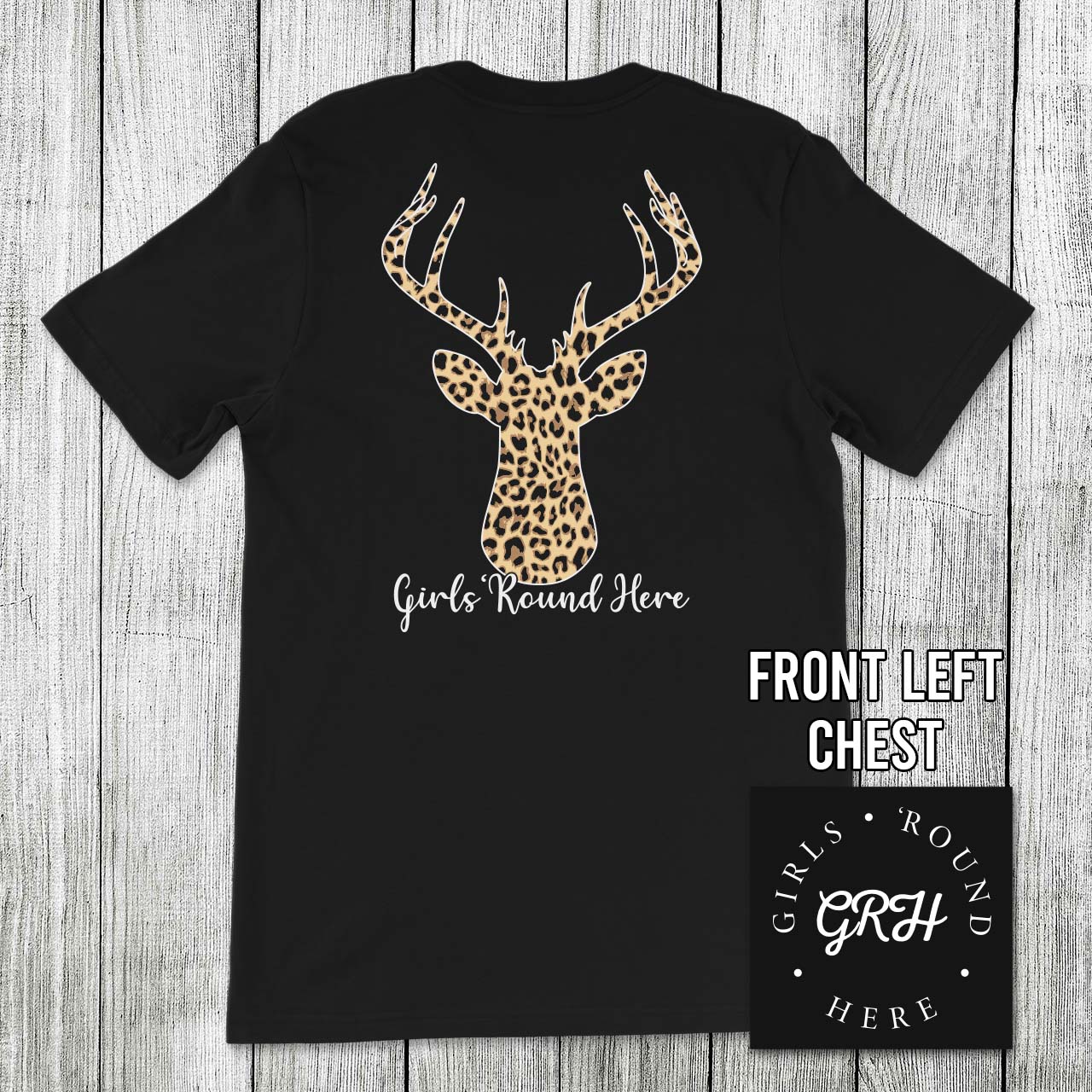 Girls 'Round Here Clothing Leopard Buck Girls Round Here