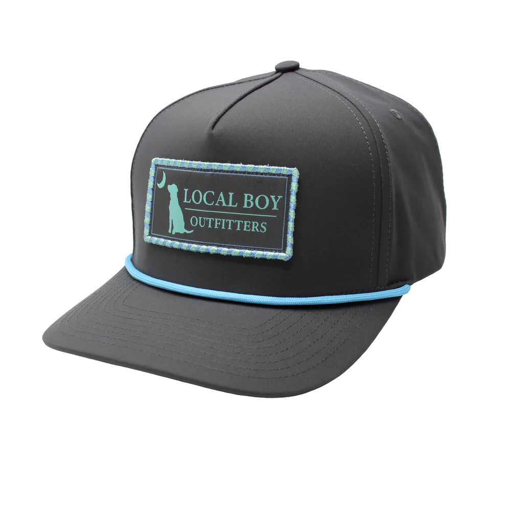 Local Boy Outfitters  Local Rope Plate Rope Hat Charcoal/Light Blue Cord