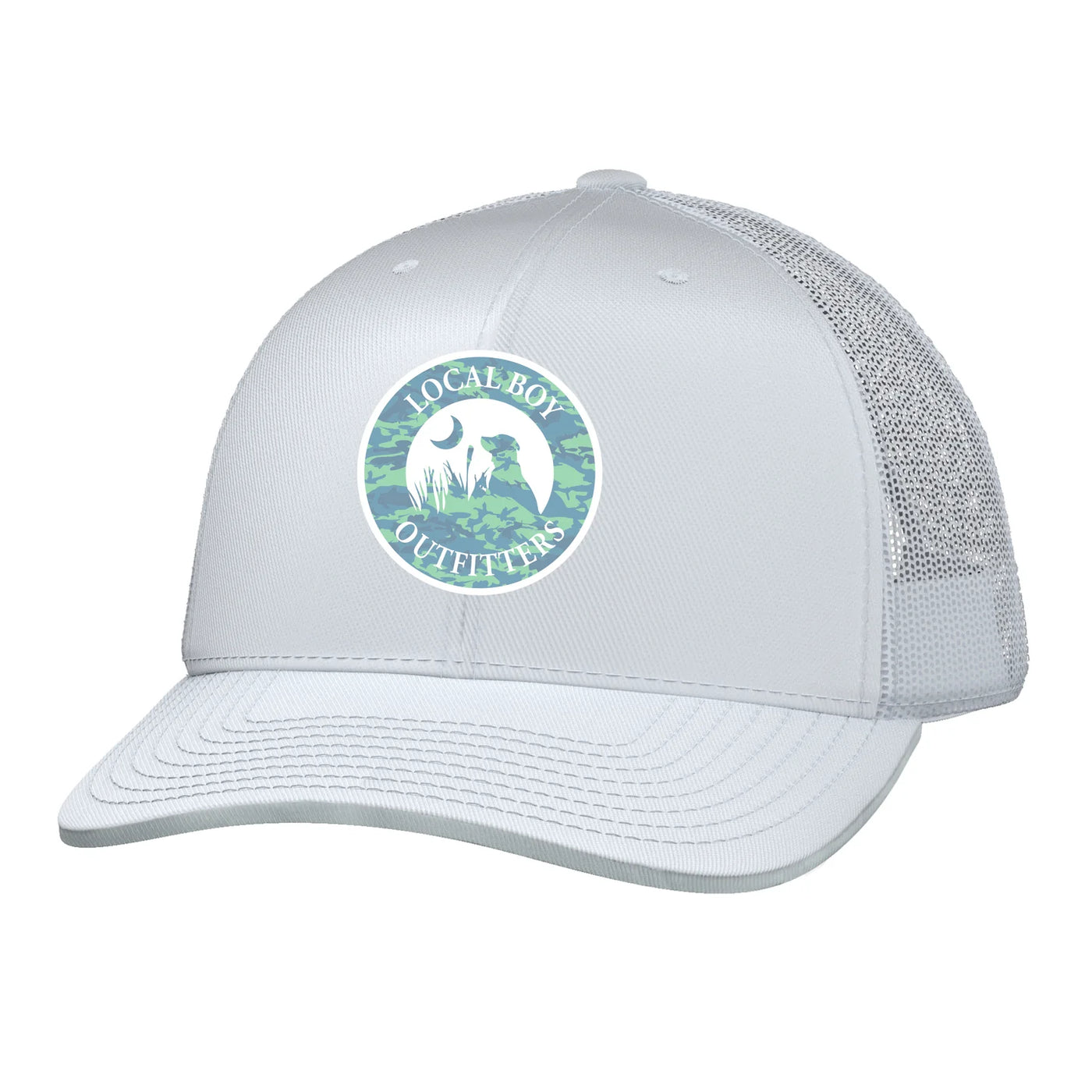 Local Boy Outfitters Seagrass Camo Patch Hat White