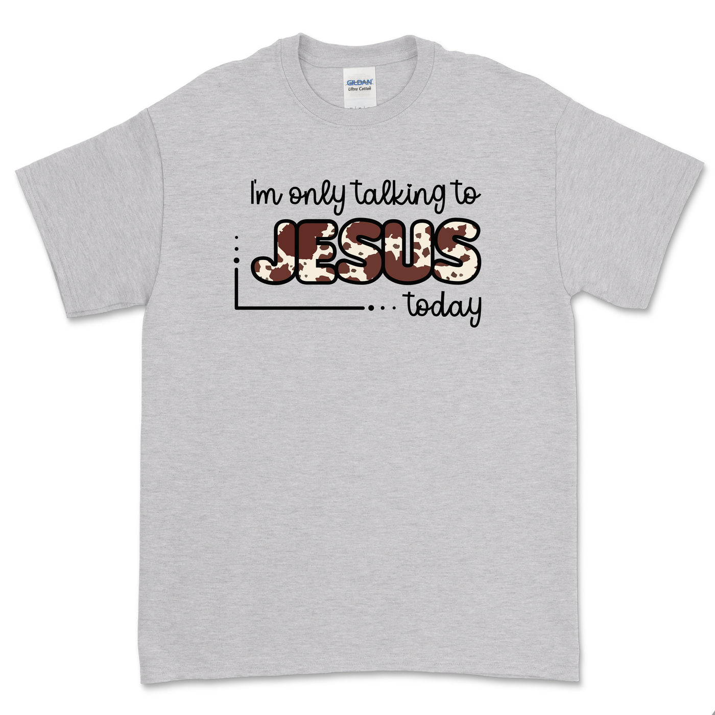 Daydream Tees Only Talking to Jesus Sport Grey