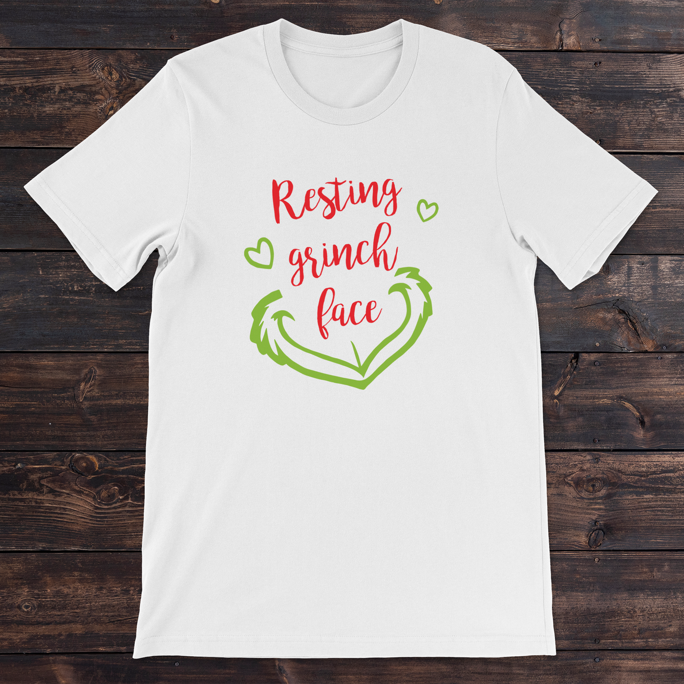 Daydream Tees Resting Grinch Face White