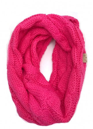 C.C Candy Pink Infinity Scarf YOUTH
