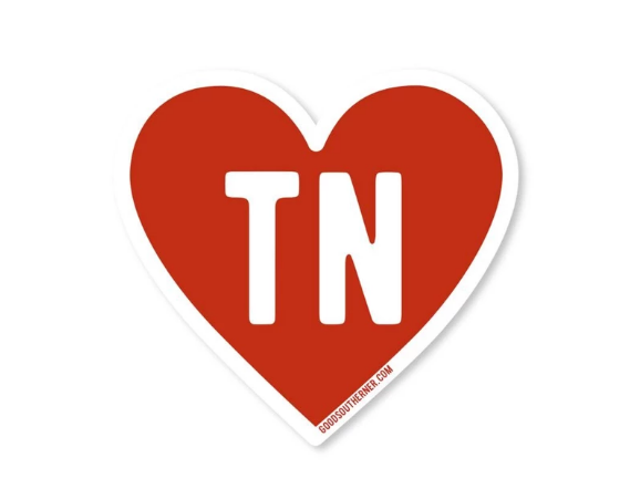 Good Southerner Love TN Sticker