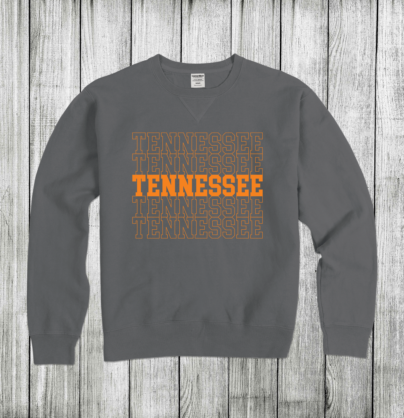 Daydream Tees Tennessee Stack Sweatshirt Concrete