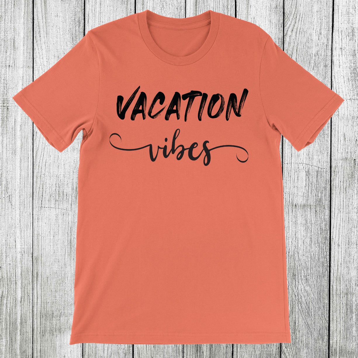 Daydream Tees Vacation Vibes Coral