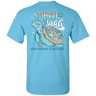 Southern Couture Shell Yeah Sky Blue SS