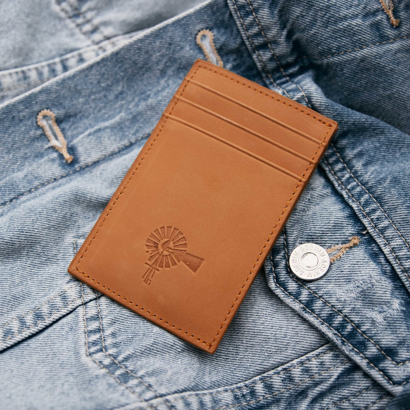 Leather Money Clip with Bottle Opener