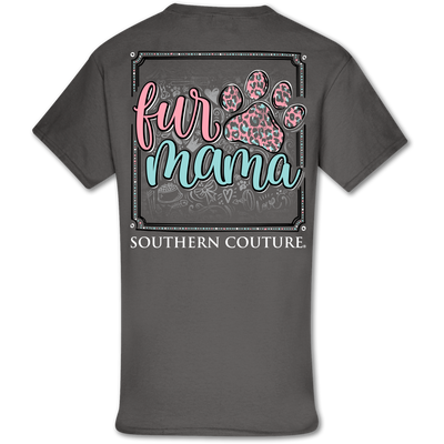 Southern Couture Fur Mama Paw Charcoal SS
