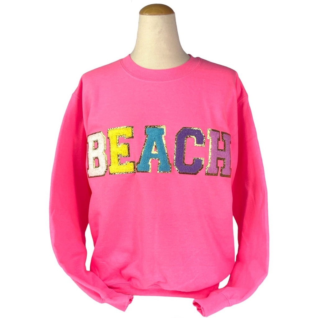 Girlie Girl Originals Beach Sweatshirt Pink