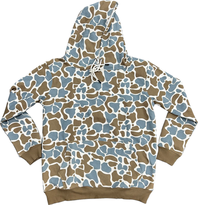 101 Blue Camo Hoodie - Embroidered Left Chest