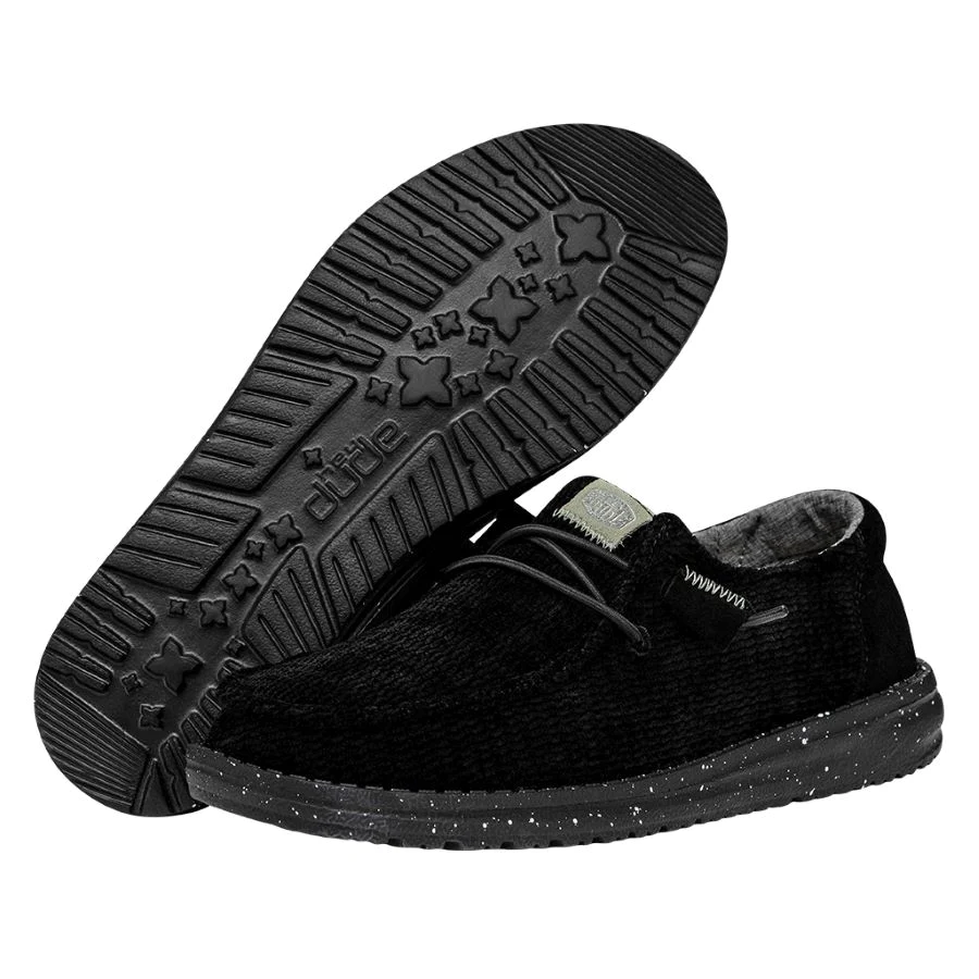 Hey Dude Wendy Wave Corduroy Black