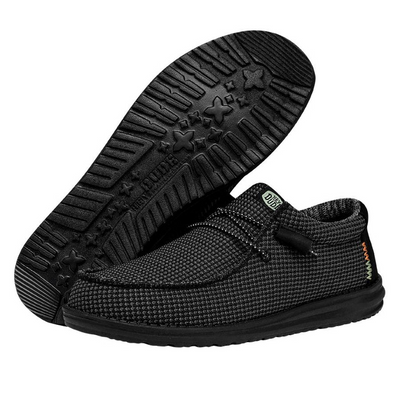 Hey Dude Wally Sport Mesh Black/Black Shoes