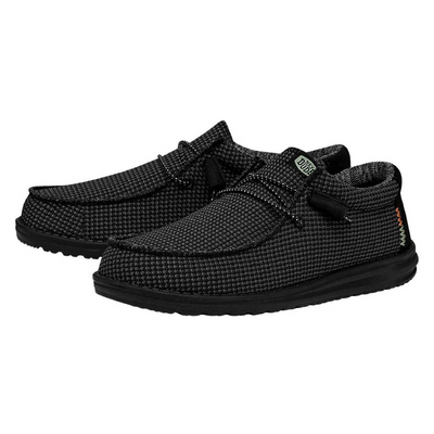 Hey Dude Wally Sport Mesh Black/Black Shoes