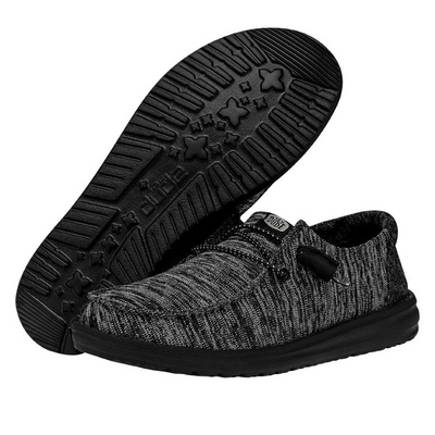 Hey Dude Wendy Sport Knit Black/Black