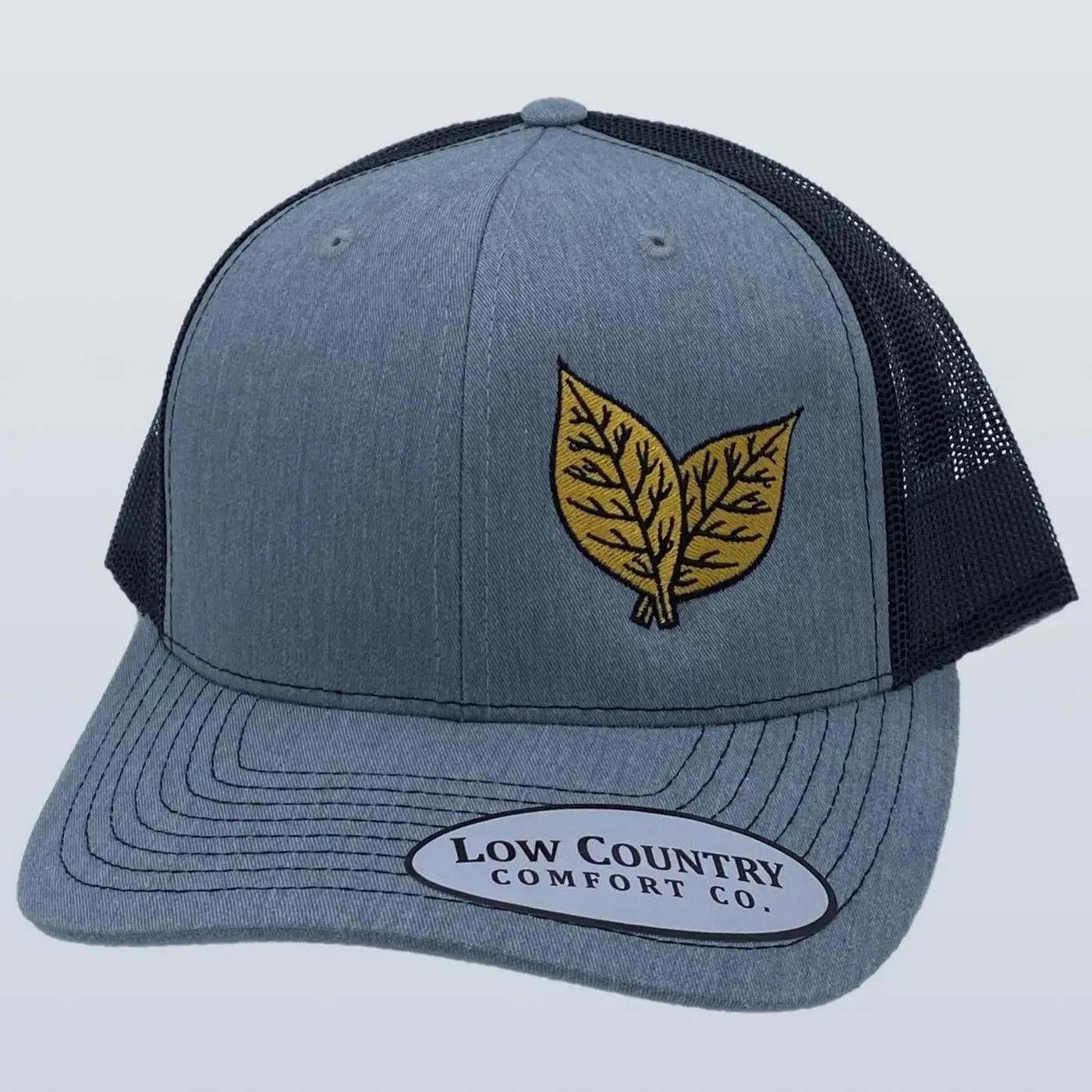 Low Country Clothing Tobacco Leaves Heather Grey/Black Hat