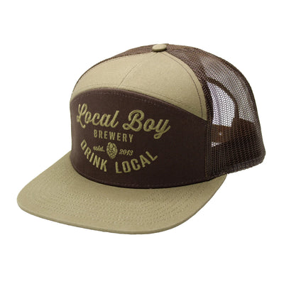 Local Boy Outfitters 7 Panel Brewery Hat Brown