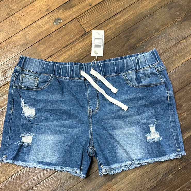 Southern Couture Distressed Denim Cut off Shorts Medium Wash