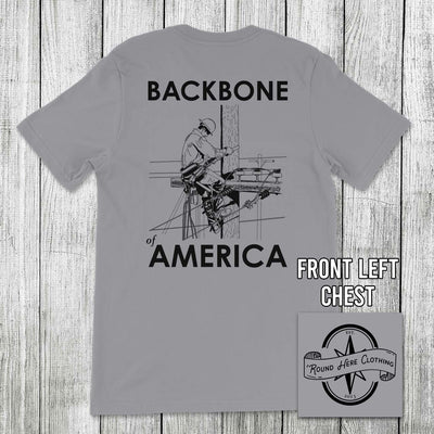 'Round Here Clothing Backbone of America Lineman