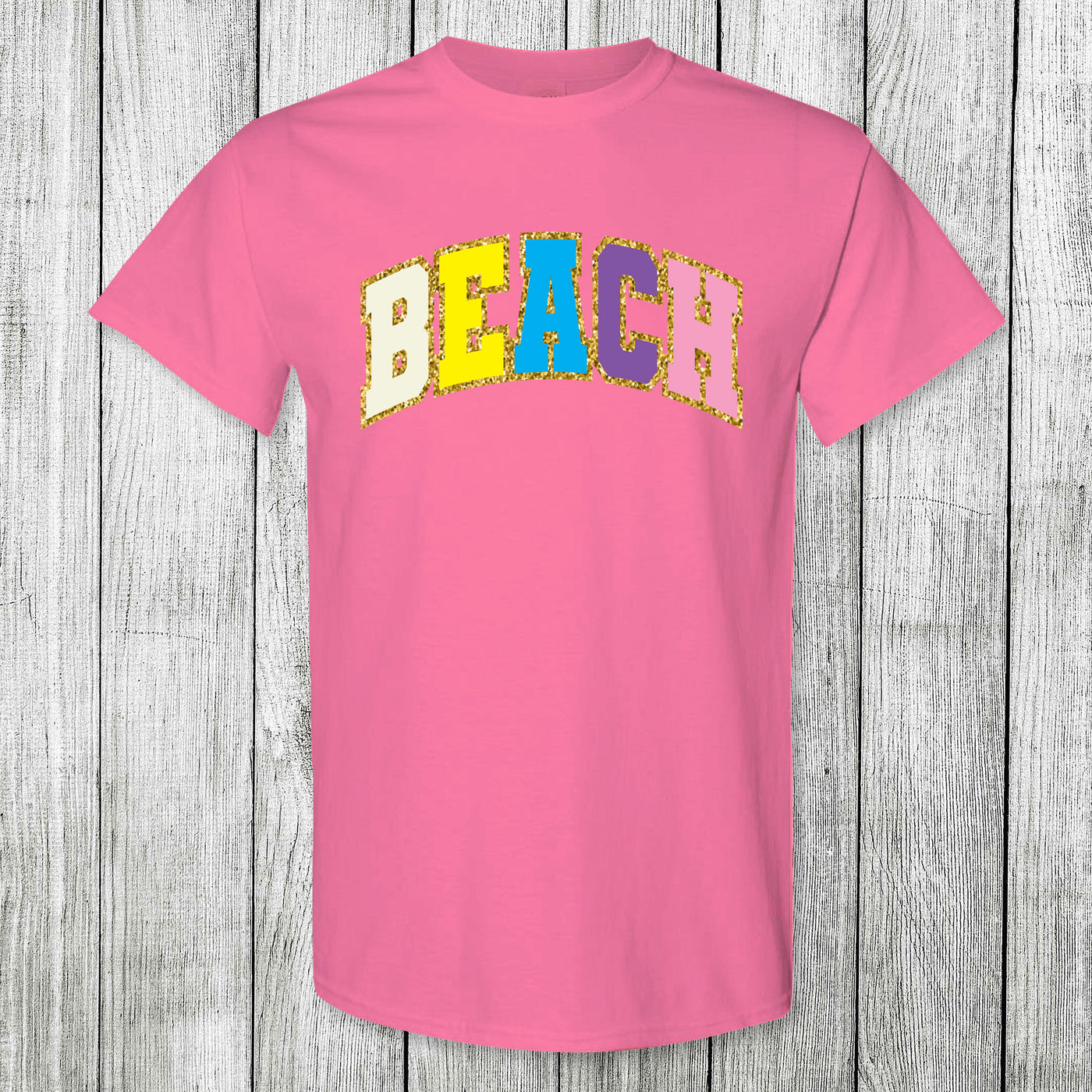 Daydream Tees Beach Arch Safety Pink