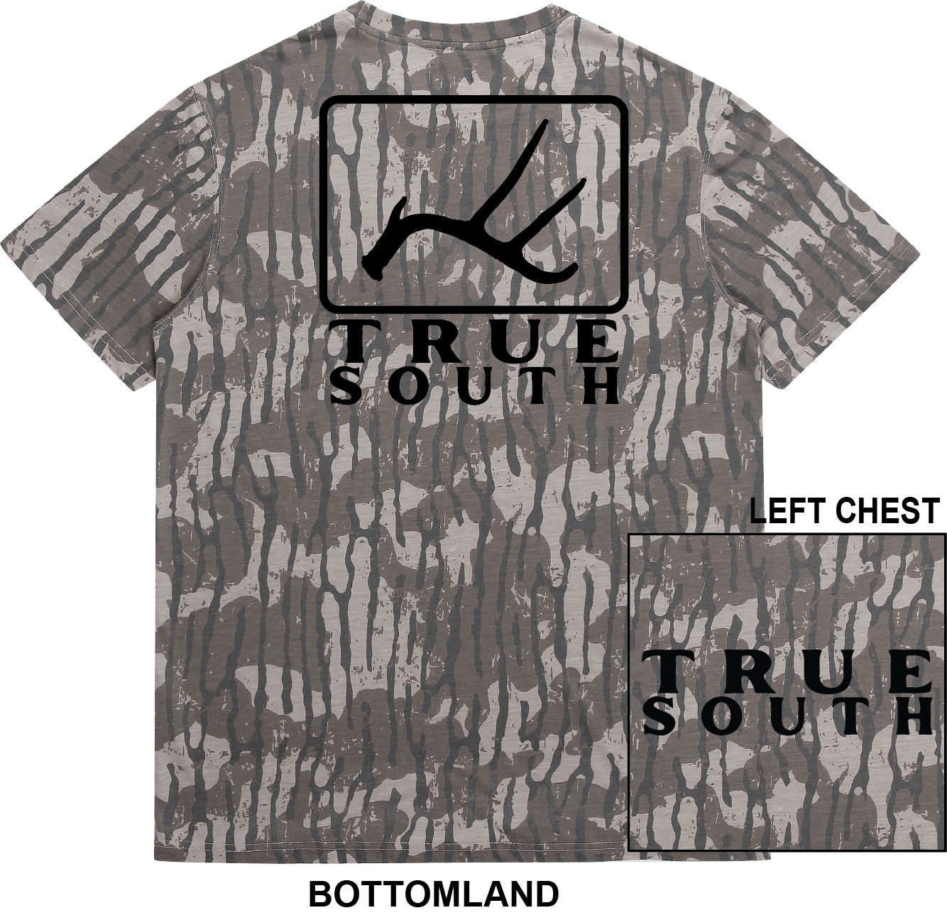 Antler Square Lowland Camo Short Sleeve