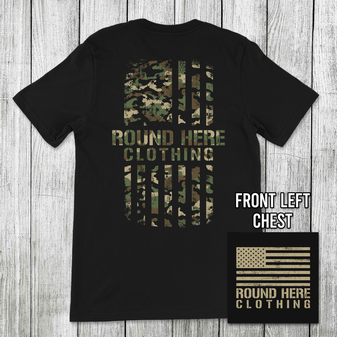 'Round Here Clothing Camo Flag