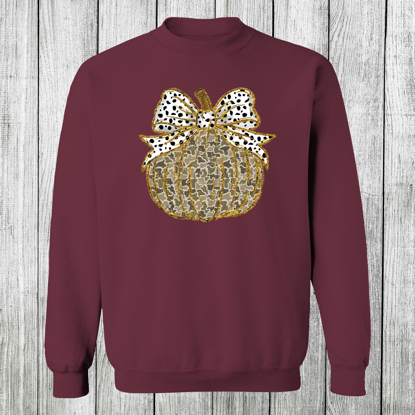 Daydream Tees Cow Camo Pumpkin