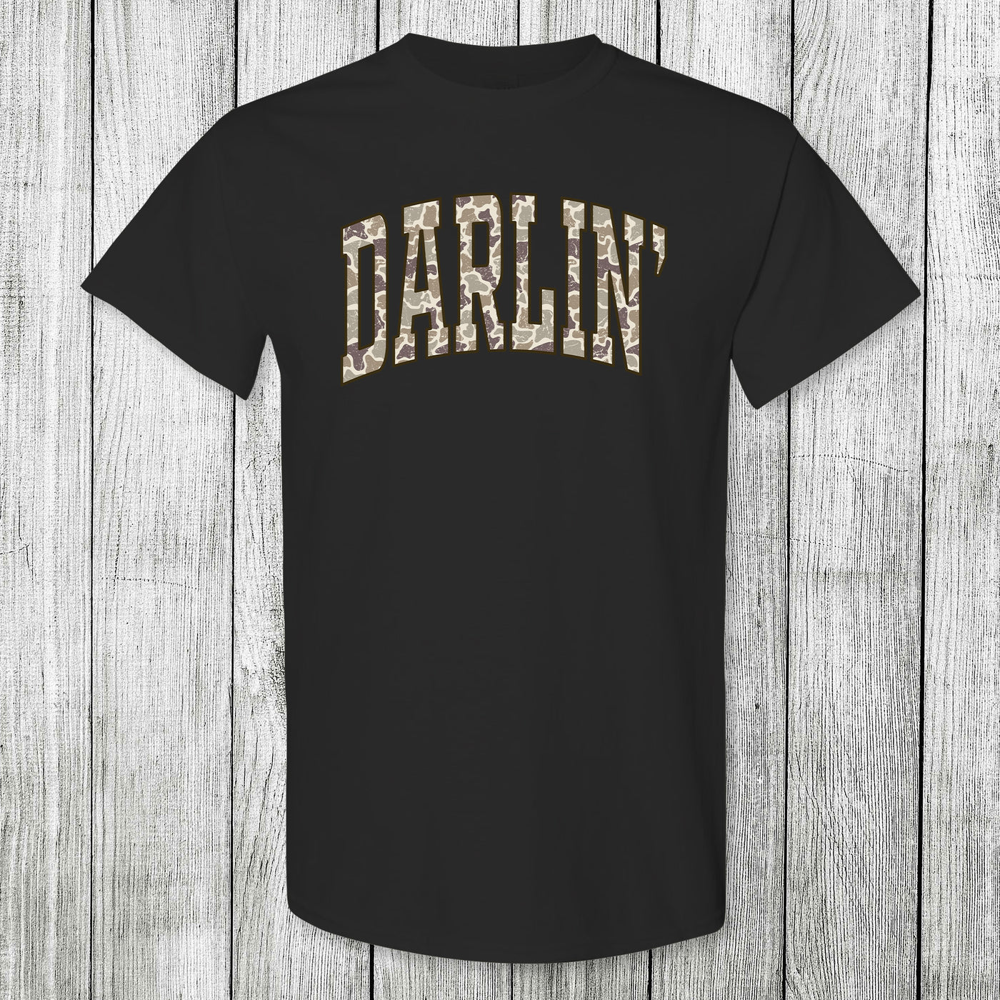 Daydream Tees Darlin' Camo Arch Black