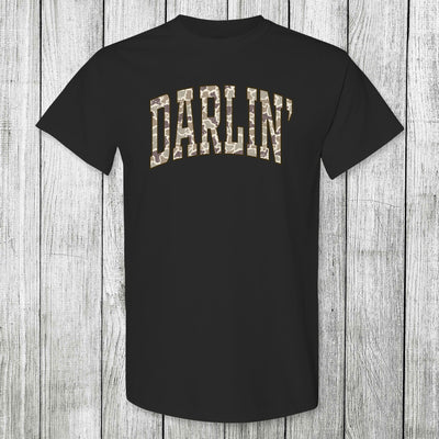 Daydream Tees Darlin' Camo Arch Black