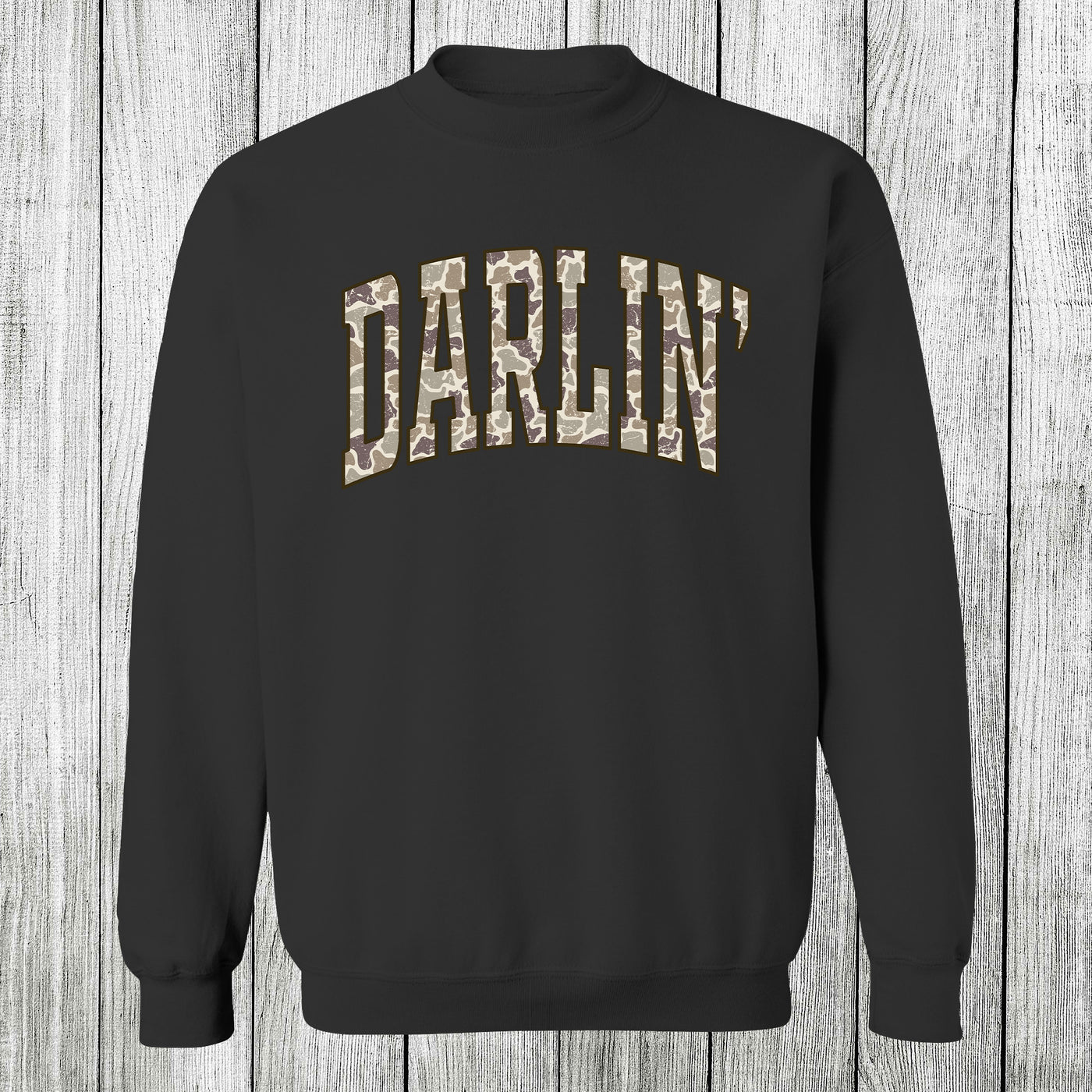 Daydream Tees Darlin' Camo Arch Black