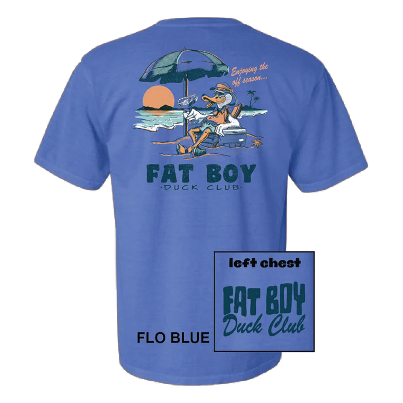 Fat Boy Duck Club Beach Flo Blue