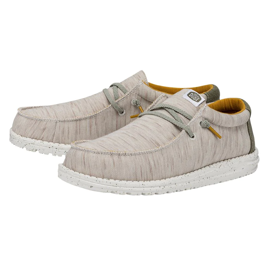 Hey Dude Wally Jersey Taupe Shoes