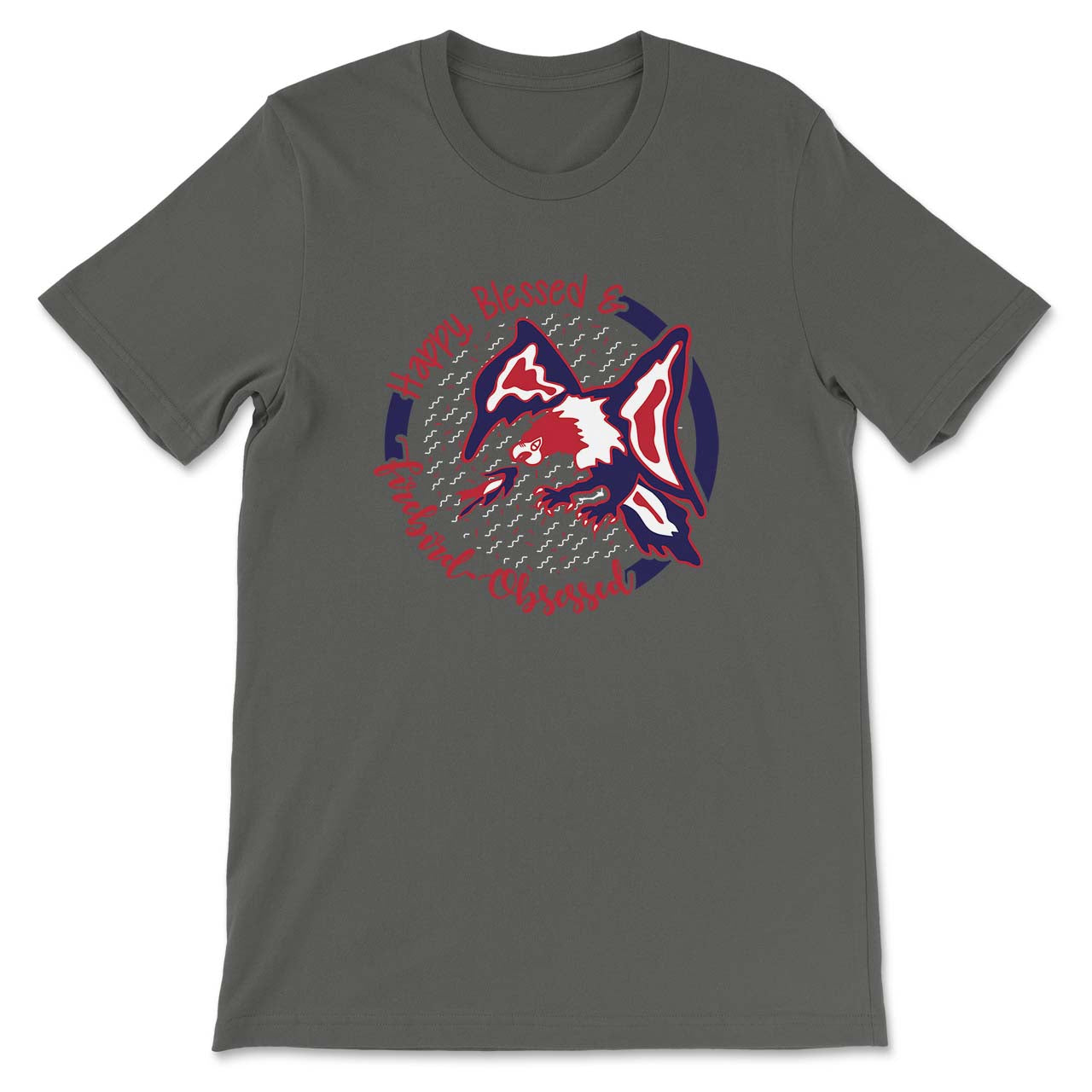 Round Here Clothing Firebird Obsessed Grey Front Print