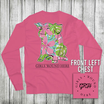 Girls 'Round Here Floral Oinker