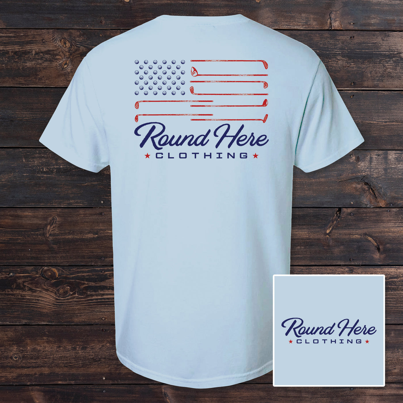 'Round Here Clothing Golf Flag