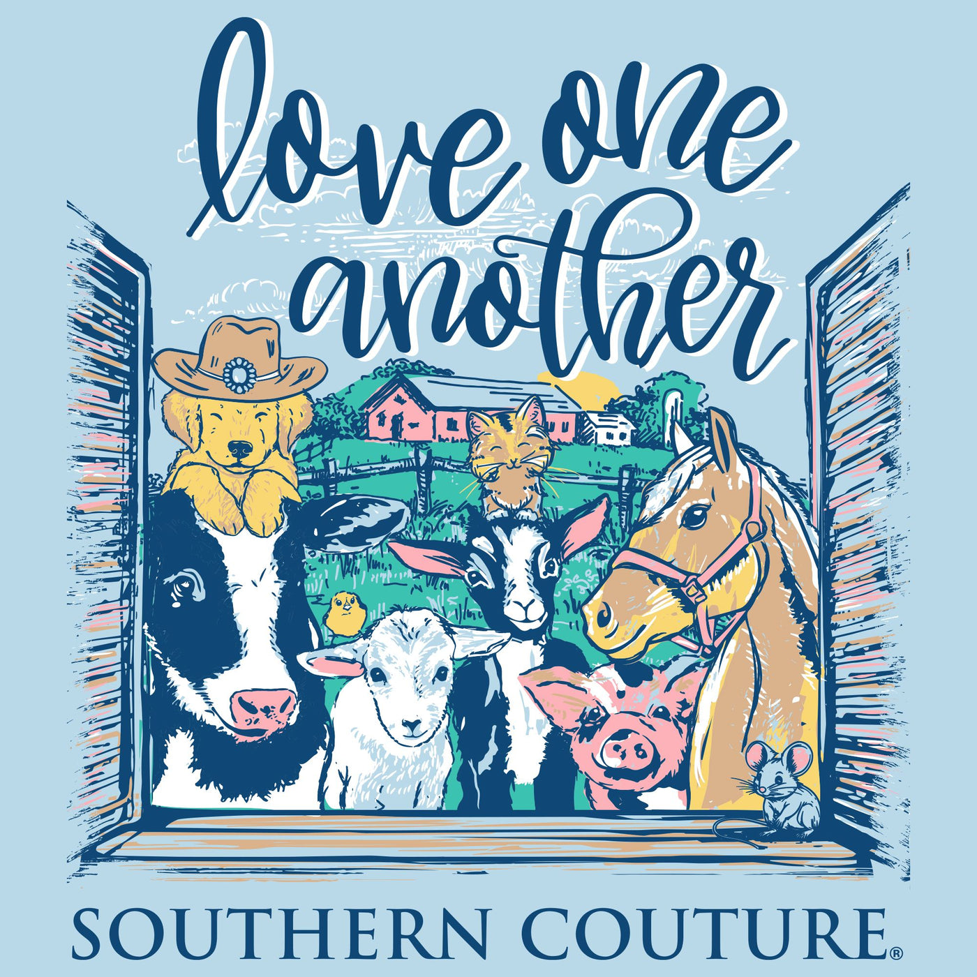 Southern Couture Love One Another Chambray SS