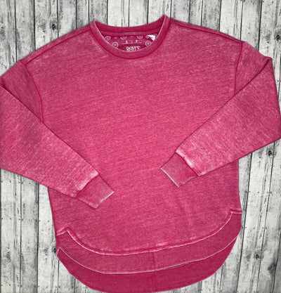 Royce Vintage Fleece Rounded Crew Neck Poncho