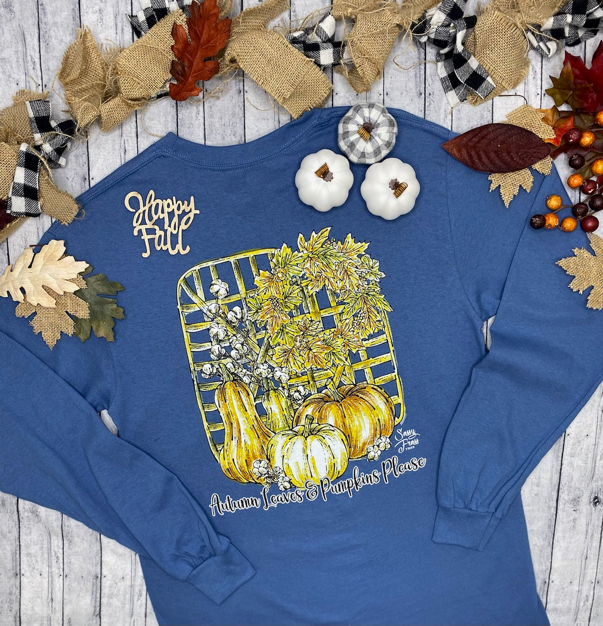 Sassy Frass Autumn Basket Long Sleeve