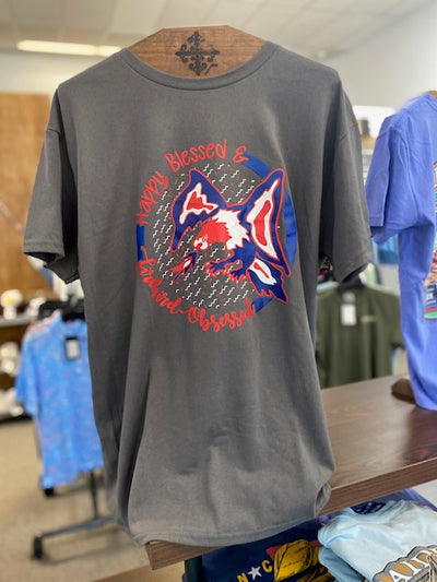 Round Here Clothing Firebird Obsessed Grey Front Print