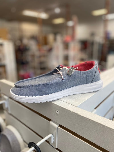 Hey Dude Wendy Chambray Braid Indigo