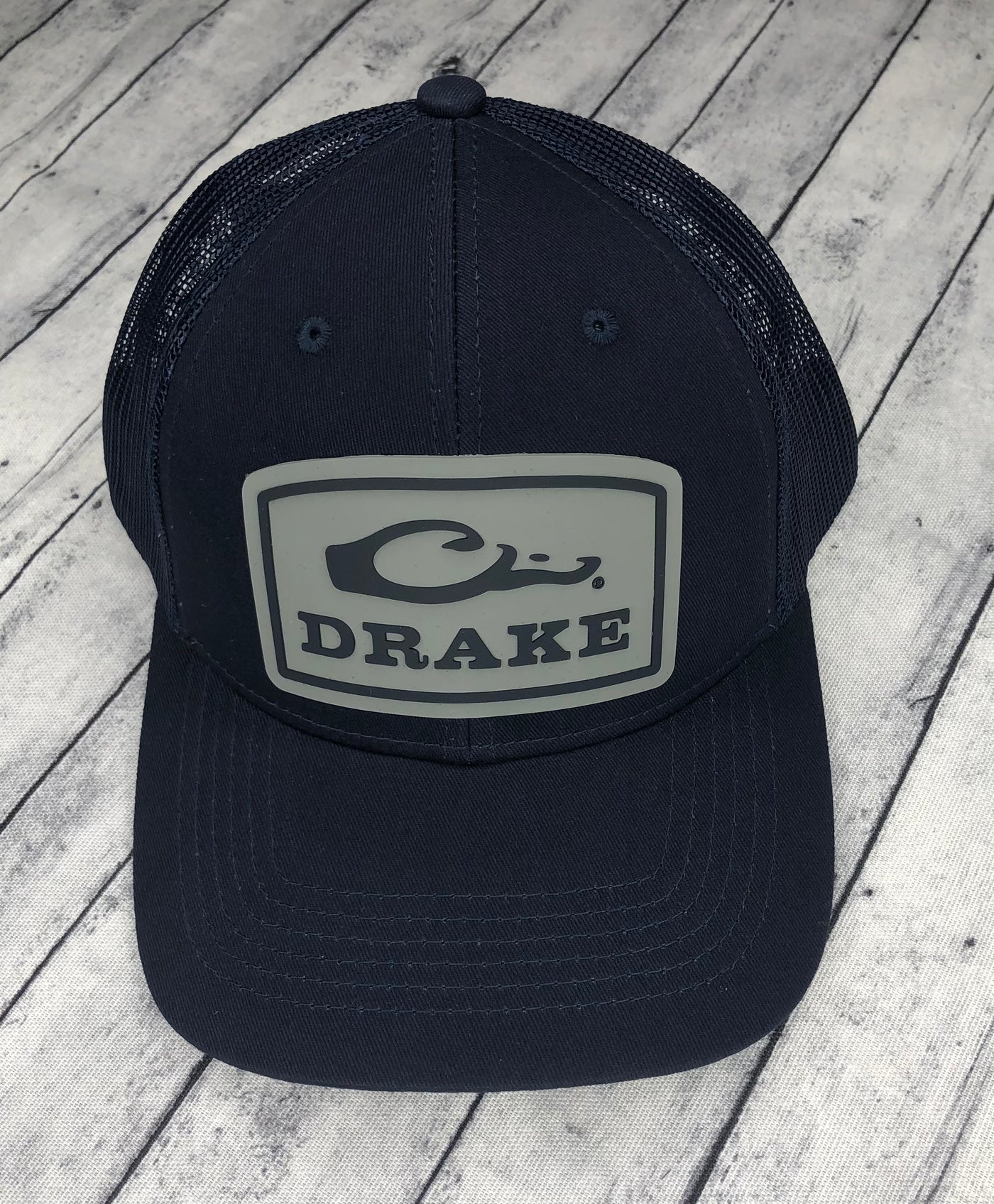 Drake Badge Logo Mesh Blue Depths Navy Heather Hat