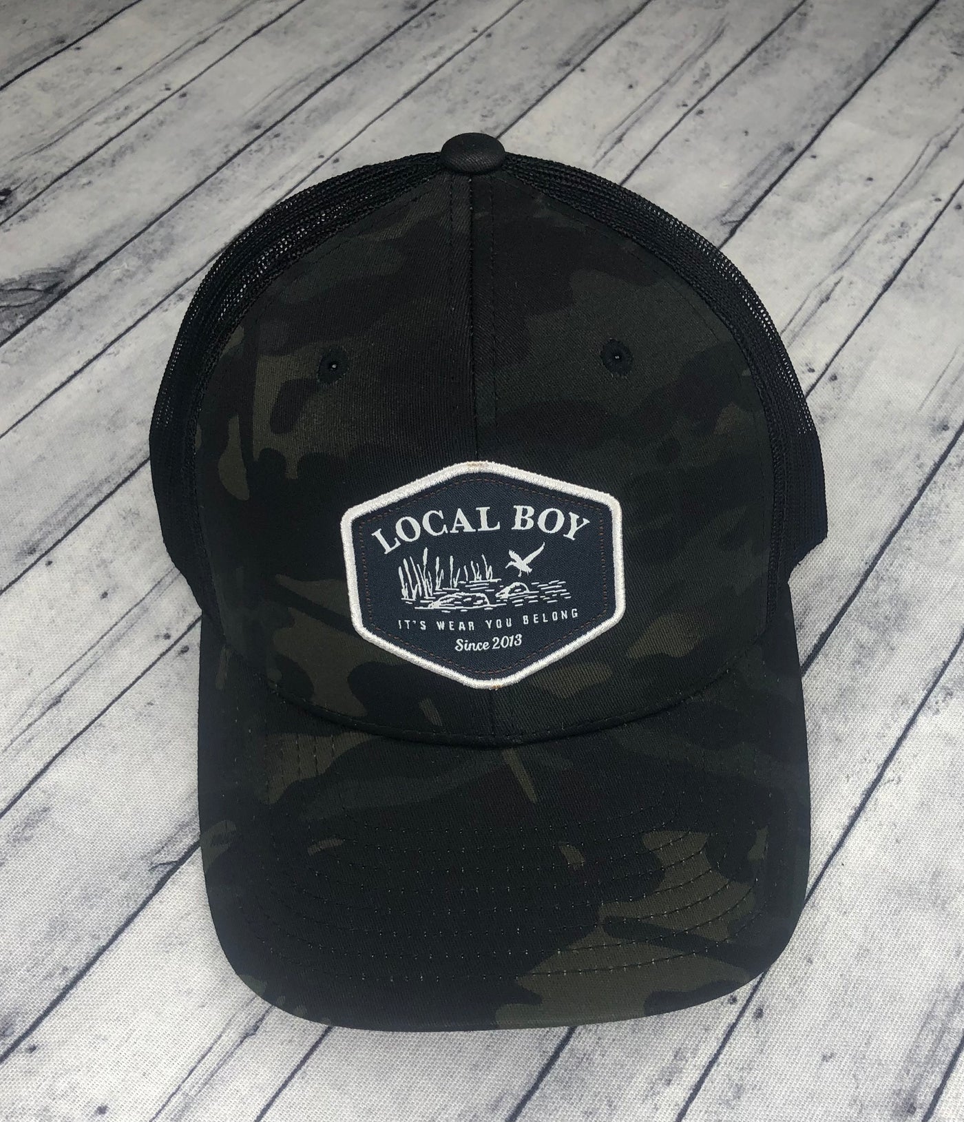 Local Boy Outfitters Marsh Drop Trucker Hat Multicam/Black