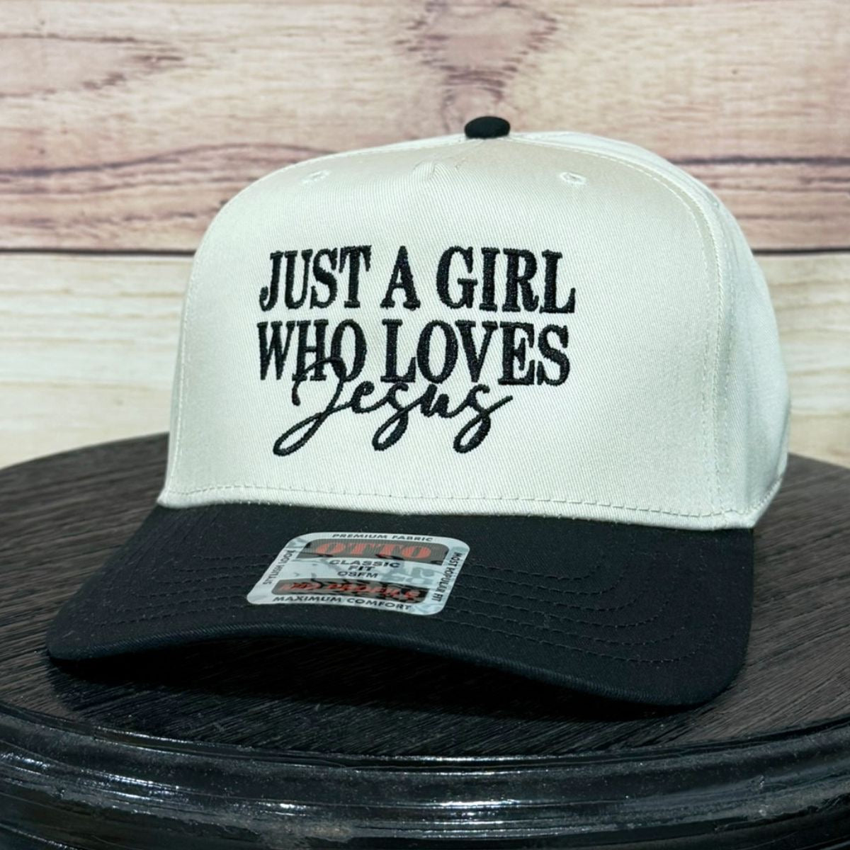 Just a Girl Who Loves Jesus | LC Elizabeth Original | Embroidered Baseball Hat