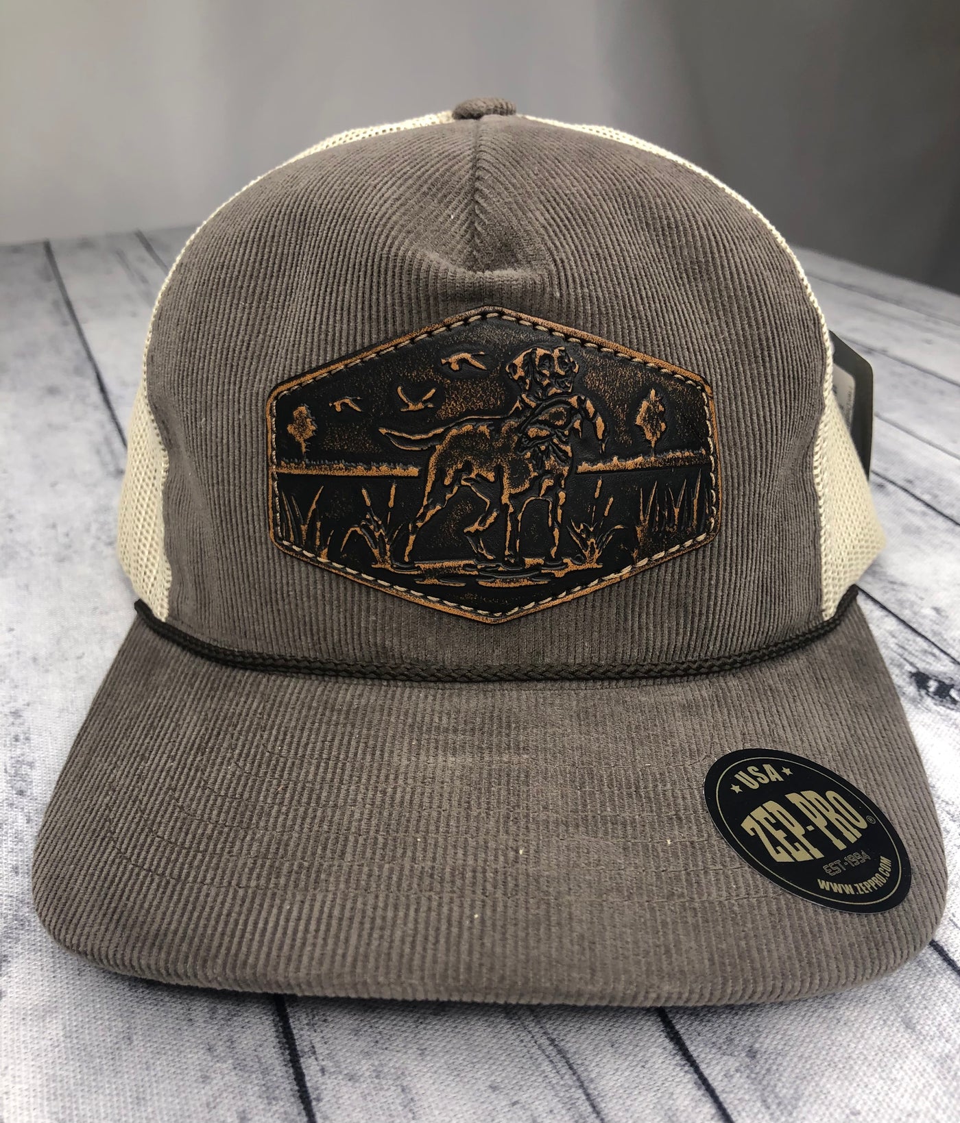Zep-Pro Corduroy Hex Dog Brown/Sand Hat
