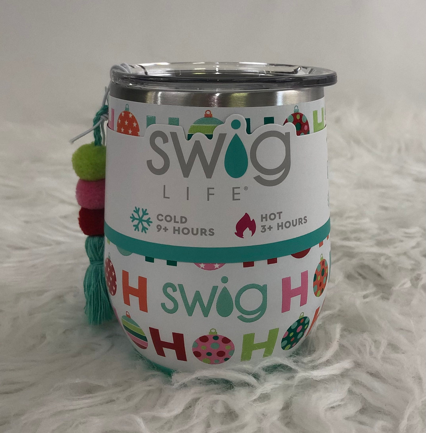 Swig Life HoHoHo Stemless Wine Cup (12 oz)