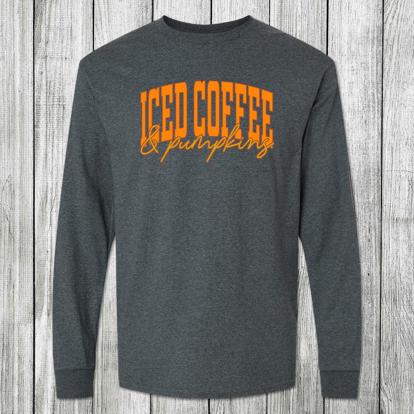 Daydream Tees Iced Coffee & Pumpkins Dark Heather