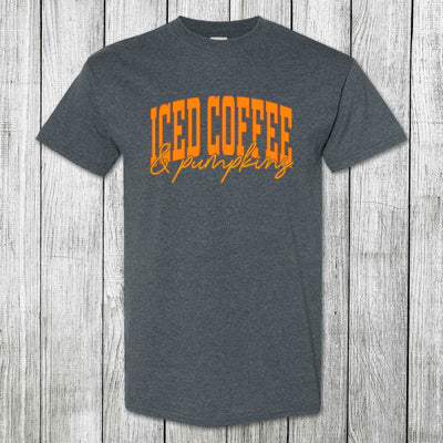 Daydream Tees Iced Coffee & Pumpkins Dark Heather