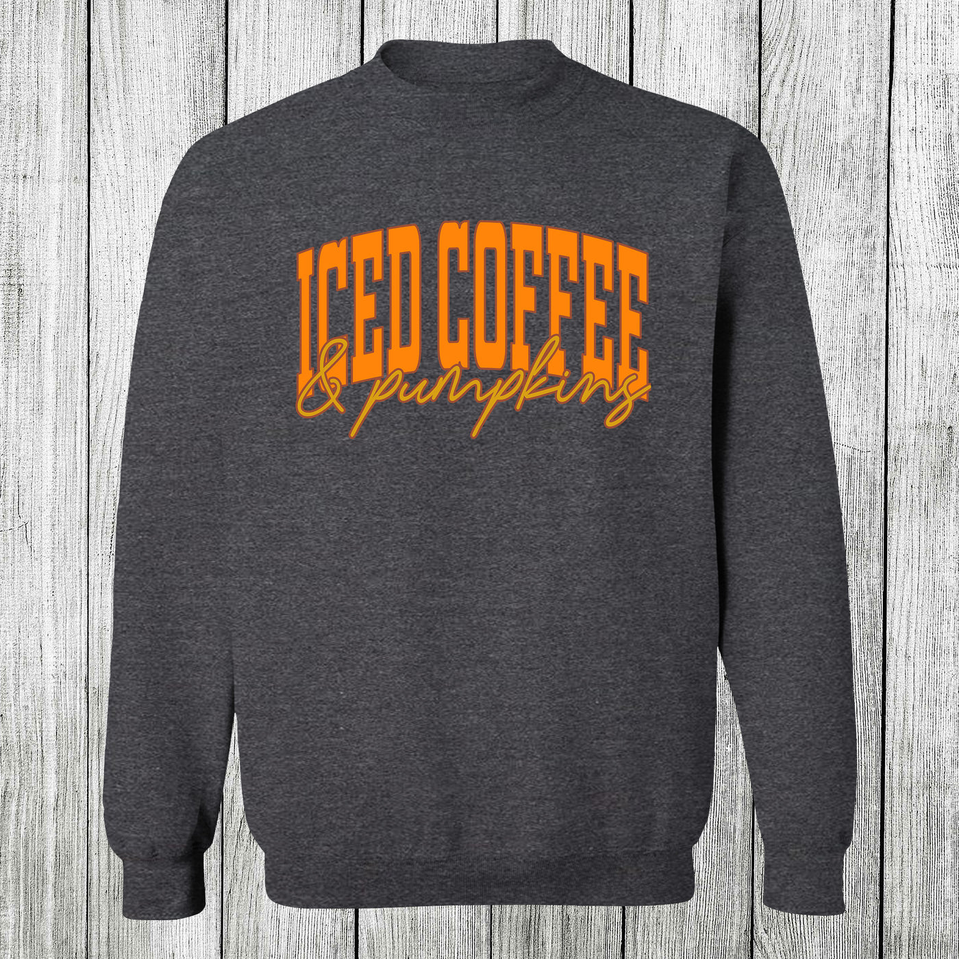 Daydream Tees Iced Coffee & Pumpkins Dark Heather