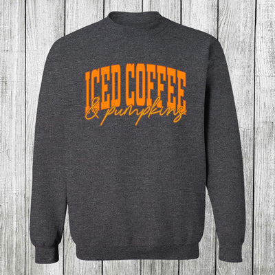 Daydream Tees Iced Coffee & Pumpkins Dark Heather