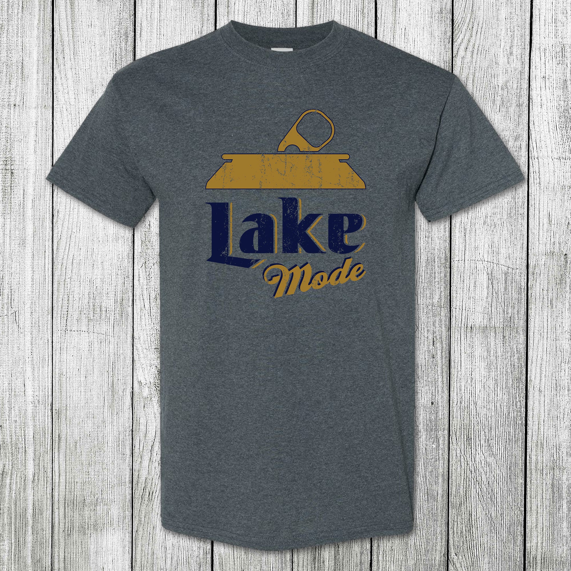 Lake Life Tank Top For Women – Sleeveless Graphic Tee, Casual Summer Vacation Shirt, Gray